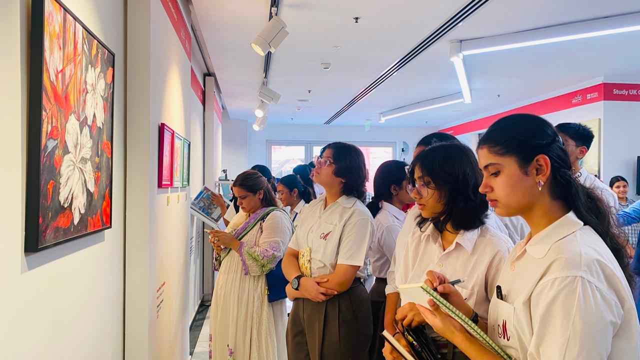 Student Visit to the British Council Art Exhibition